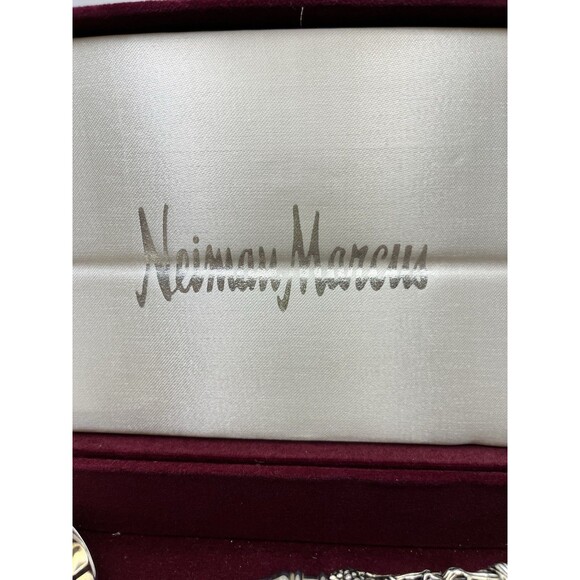 Godinger VTG Silver Plate Salad Serving Set for Neiman Marcus Grape Vineyard 242 - Picture 8 of 10